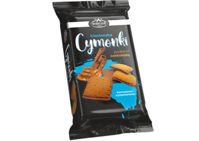 Ciastka CYMONKI karmelowo-cynamonowe podlane czekoladą 130 g
